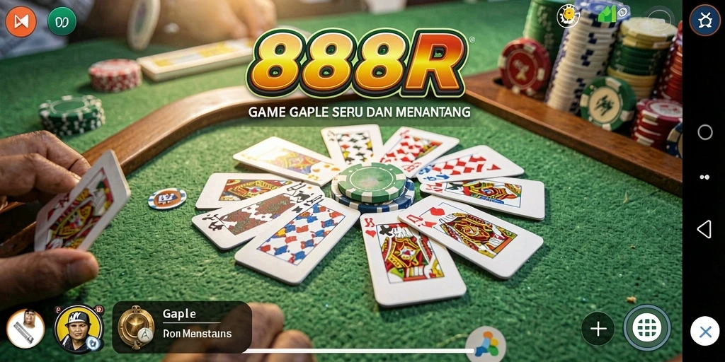 Tampilan gameplay Gaple yang menarik di 888R.