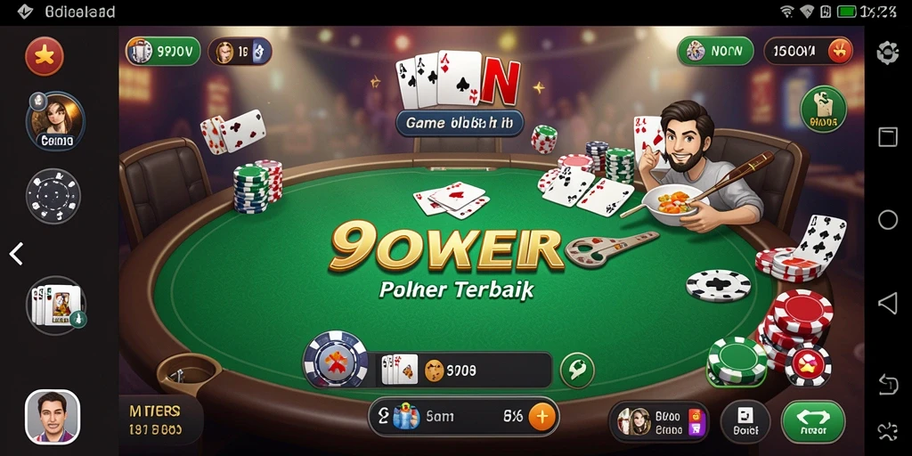 Menampilkan gameplay poker yang seru dan kompetitif di 9WIN.