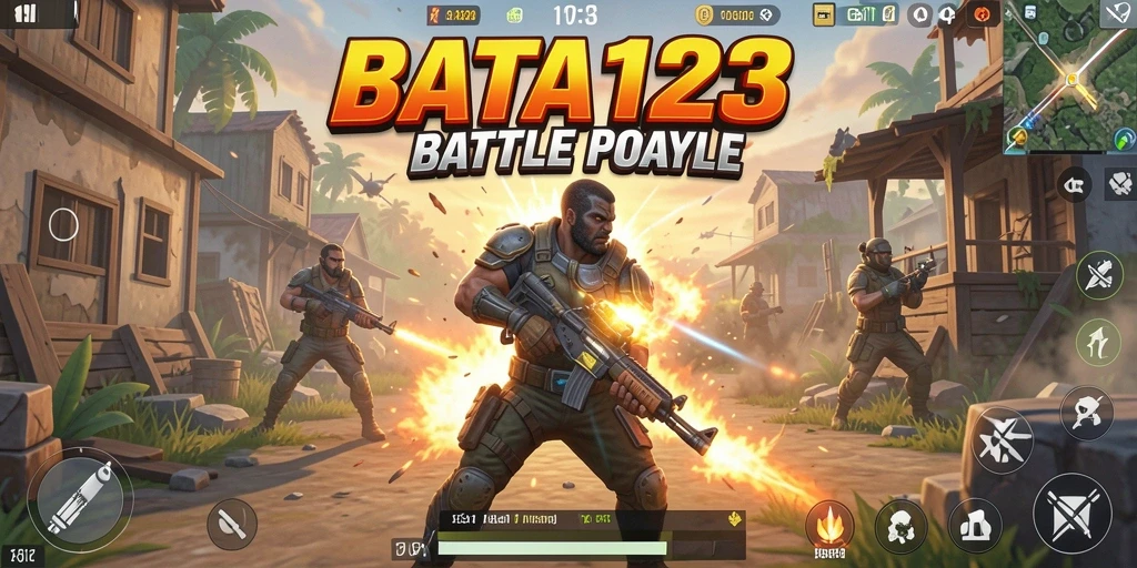 Gameplay seru dari BATA123 dalam dunia Battle Royale.