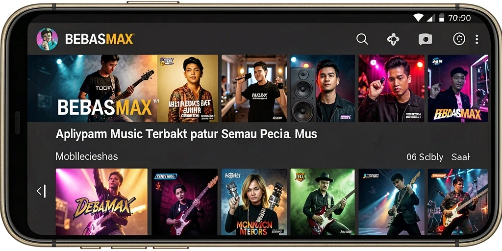 Tampilan menarik dan gameplay seru BEBASMAX dengan fitur musik.