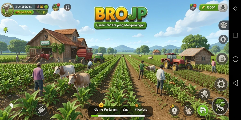 Gameplay Farming BROJP yang menawan dan realistis.
