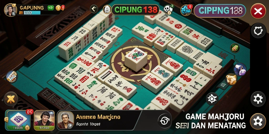 Screenshot utama CIPUNG138 menampilkan gameplay seru Mahjong.
