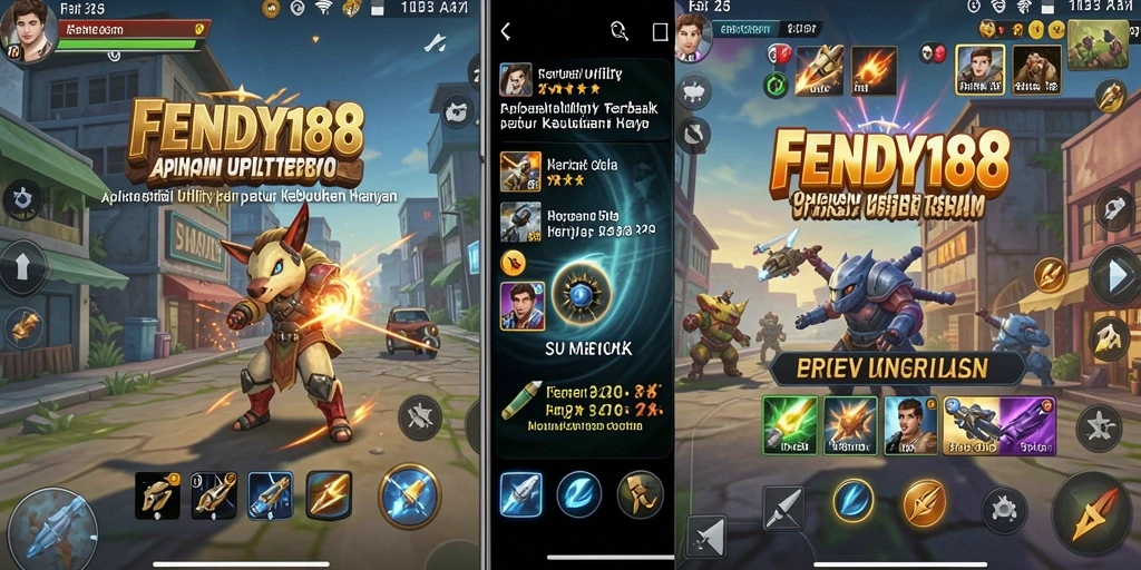 Tampilan utama FENDY188 yang menampilkan fitur utilitas.