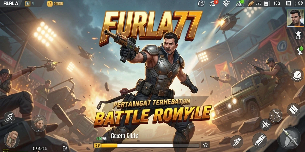 Tangkapan layar <strong>FURLA77</strong> menampilkan aksinya dalam pertempuran Battle Royale.