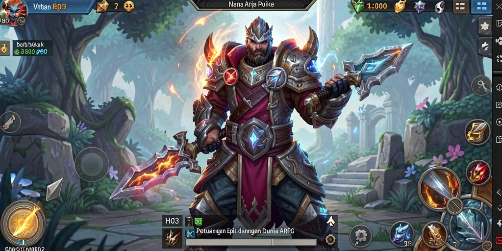 Screenshot H03 menampilkan aksi pertarungan yang mendebarkan di dunia ARPG.