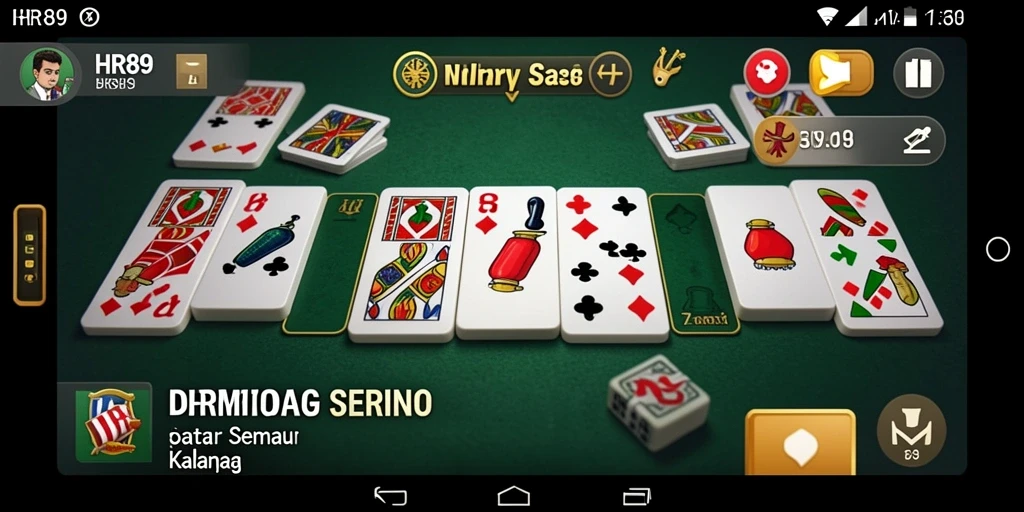 Screenshoot gameplay Domino menampilkan keseruan bermain HR89.