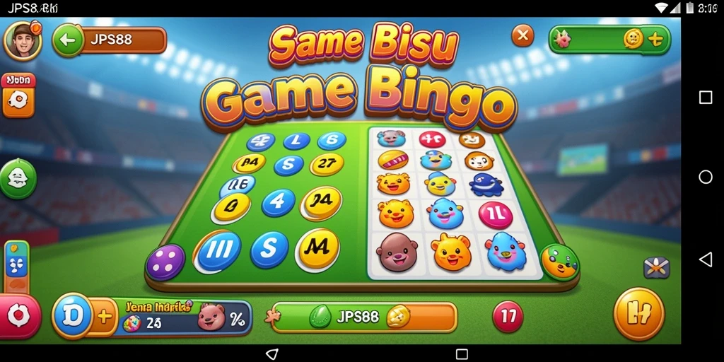 Screenshot menampilkan gameplay seru JPS88 di Bingo.
