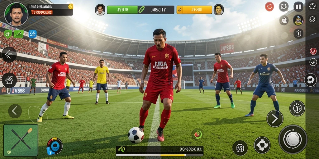 Tampilan gameplay seru dari JVS88 yang penuh aksi olahraga.
