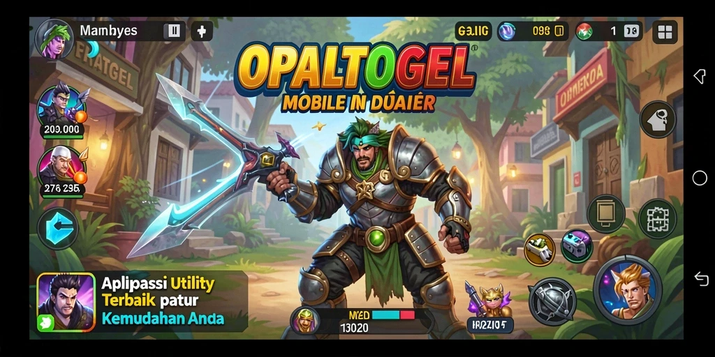 Tampilan antarmuka OPALTOGEL yang menarik dan mudah digunakan.