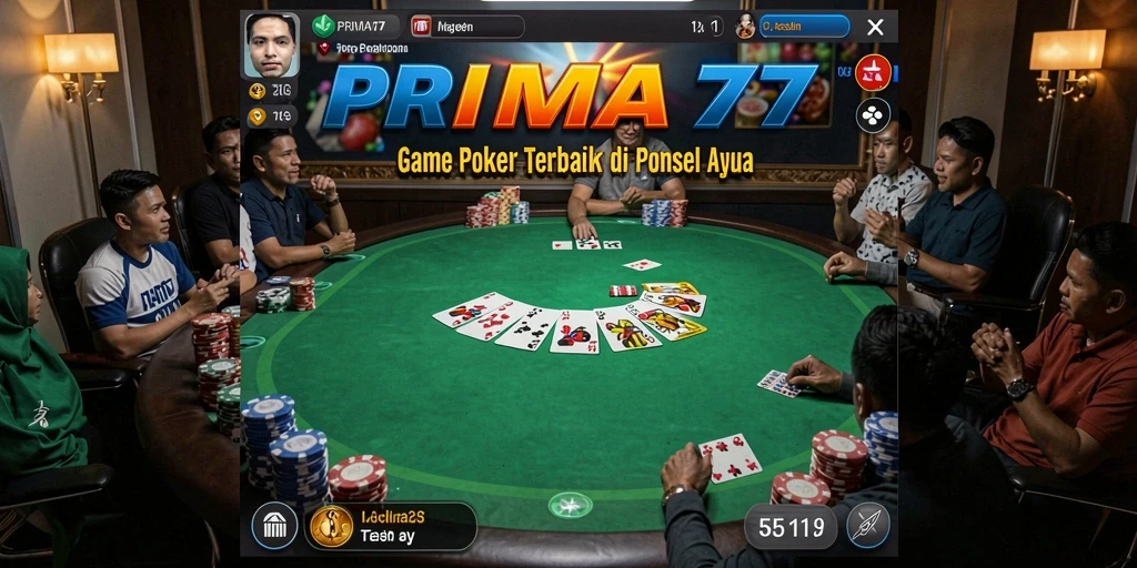Tampilan gameplay poker yang menarik di PRIMA77.
