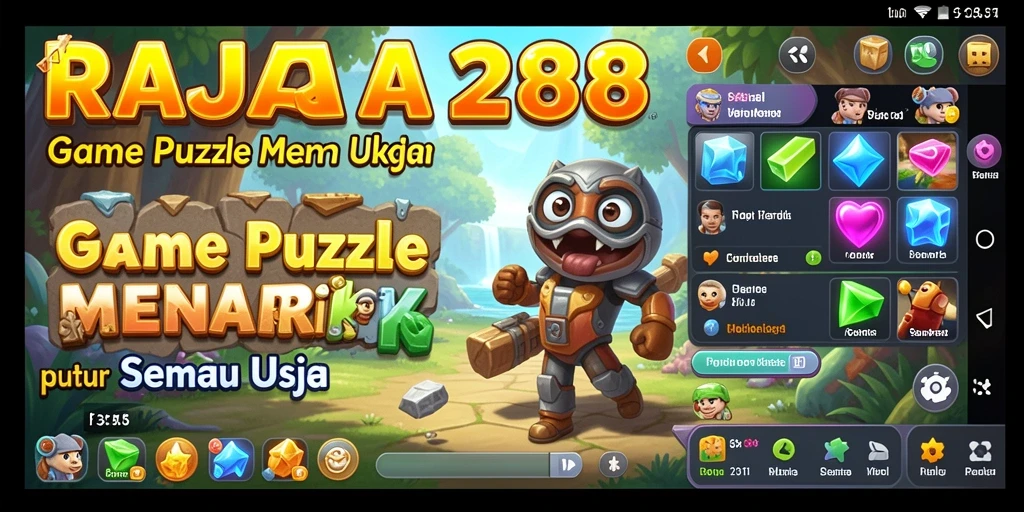 Tampilan gameplay seru dari RAJA288 menunjukkan teka-teki menantang.