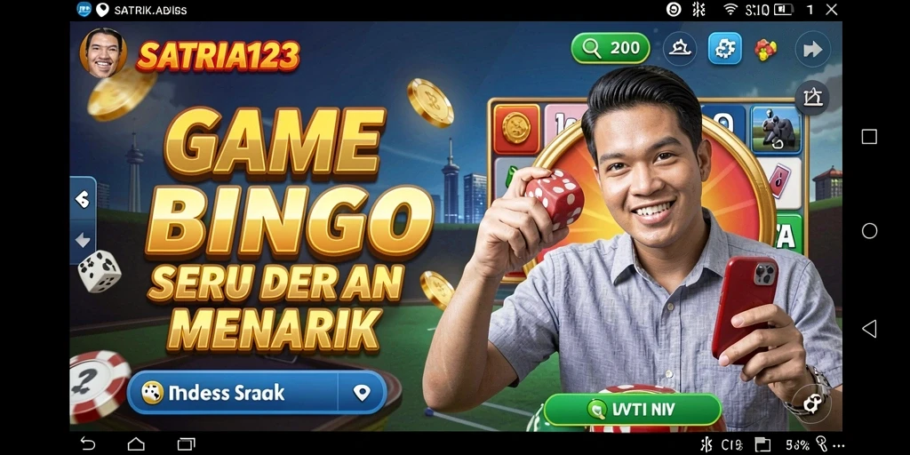 Screenshot menunjukkan gameplay Bingo yang seru dan interaktif.