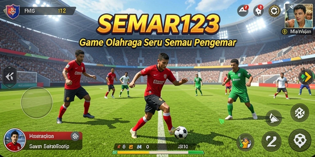 Tampilan gameplay menarik dari SEMAR123 yang penuh aksi olahraga.