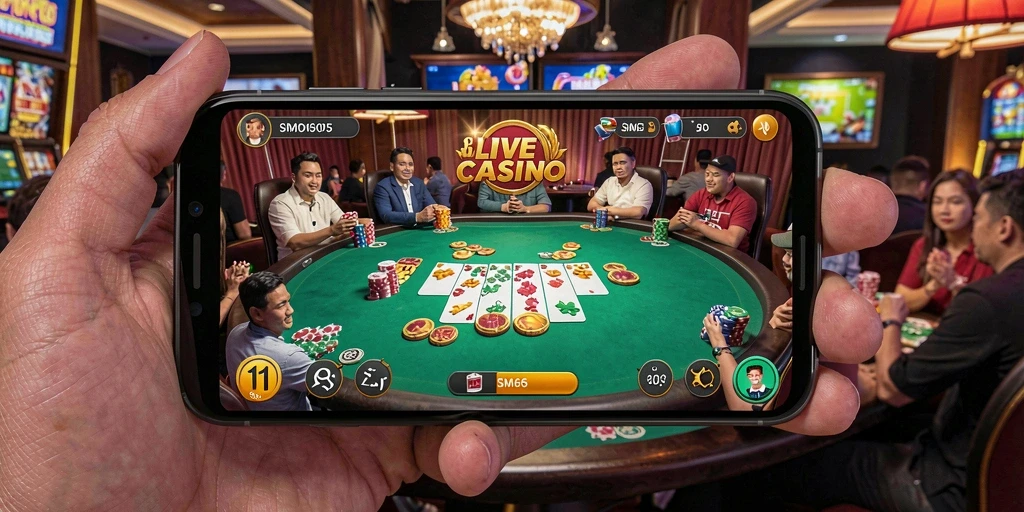 Gameplay Live Casino yang seru dan interaktif di SM605.