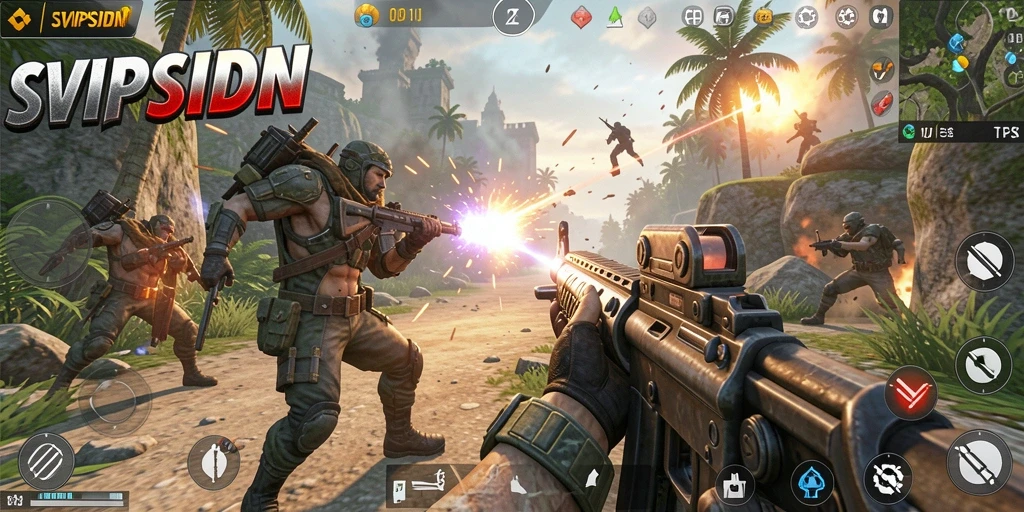 Screenshot dari gameplay menegangkan SVIPSIDN di TPS.