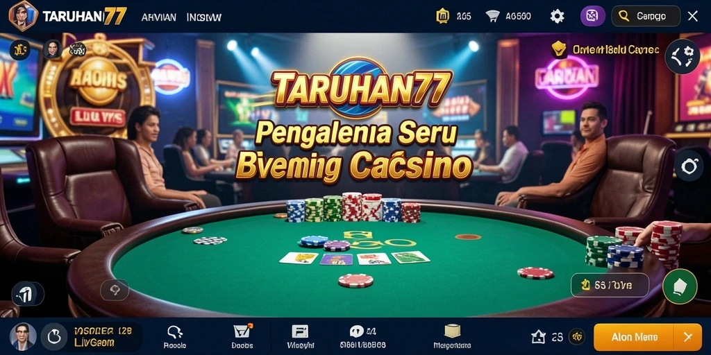 Tampilan gameplay Live Casino TARUHAN77 yang menarik dan interaktif.